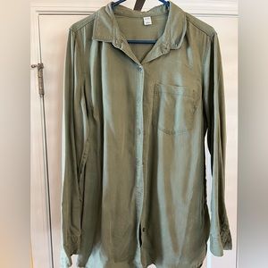 NWOT - Olive Button Down Shirt, NEVER WORN